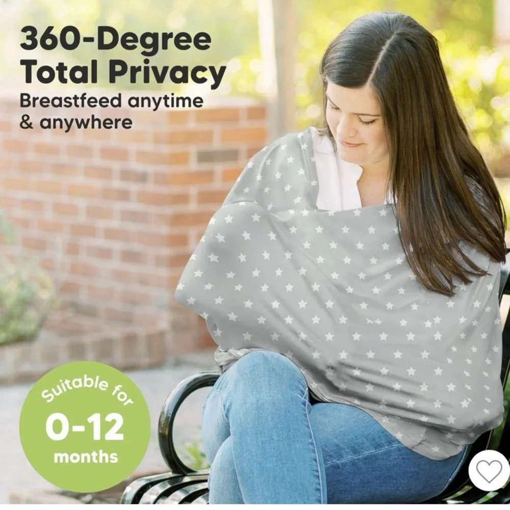 Starry Gray Multi-Use Baby Car Seat Cover - Like New! - Picture 3 of 7